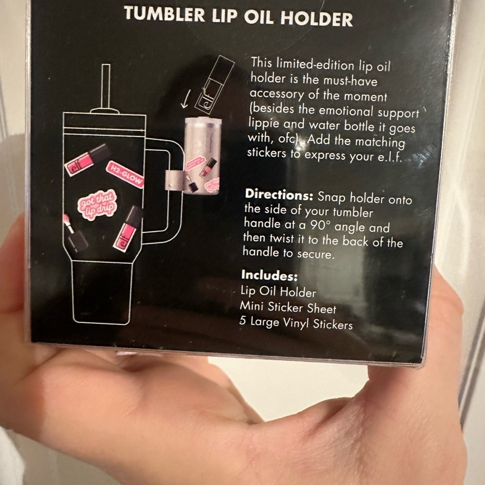 Elf lip oil holder that connects to your Stanley cup - Picture 2 of 2